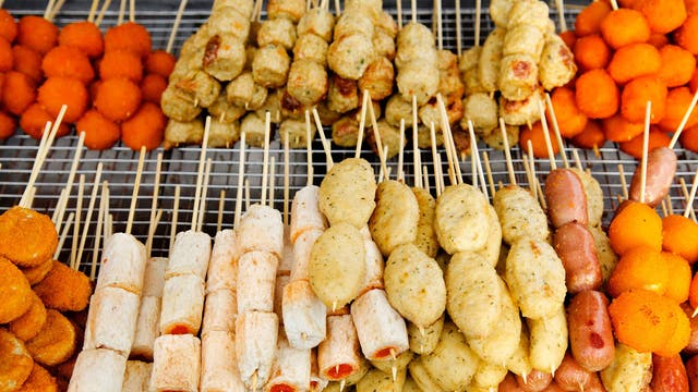 Street-food snacks are the highlight of the open-air night markets in Penang
