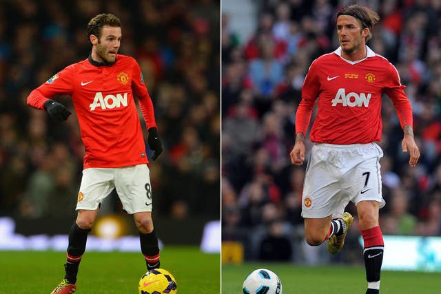 Juan Mata could go through a Manchester United initiation, but hopefully it won't be anything like David Beckham's