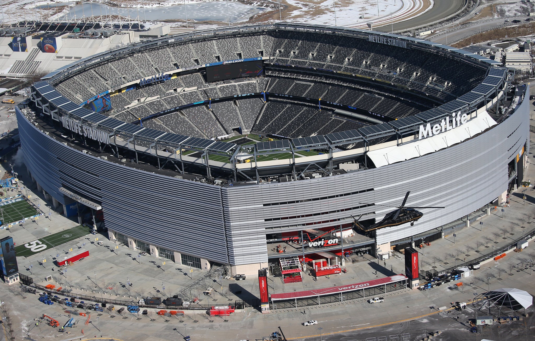 There were fears that the game would be played at almost freezing temperature at the Met Life stadium in East Rutherford