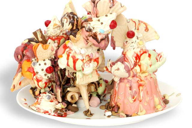 Anna's Barlows 'I'll Give You Everything' - one of her amazing ice-cream ceramic sculptures