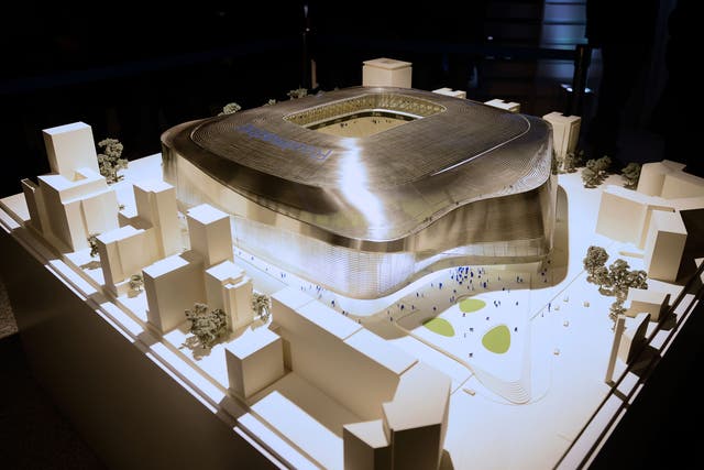 A mock up of the propose redevelopment of the Bernabeu