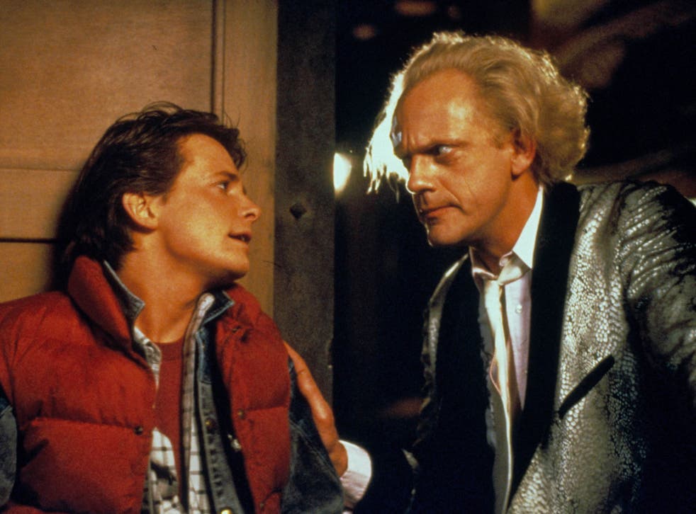 Michael J Fox and Christopher Lloyd in 1985's Back to the Future