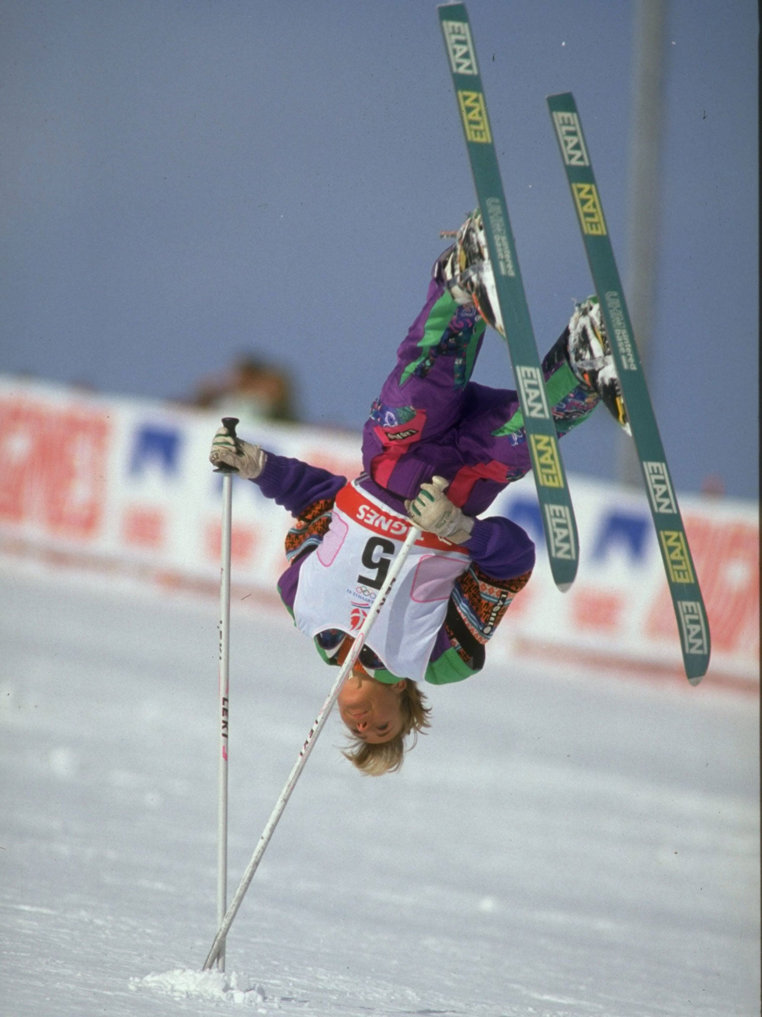 Annika Johnson of Sweden performs in 1992