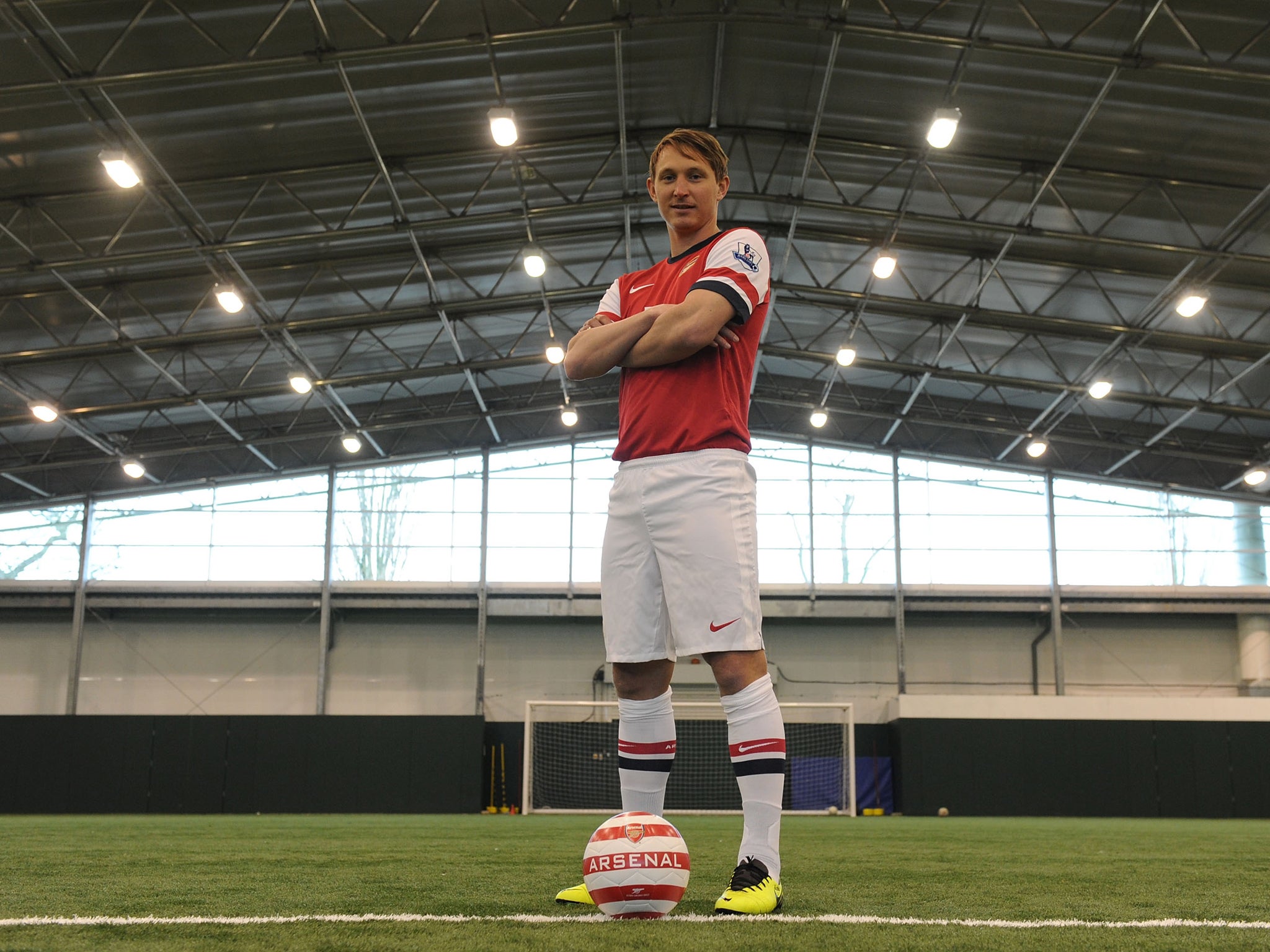 Arsenal unveil their new Kim Kallstrom from Spartak Moscow - but he could be out for six weeks