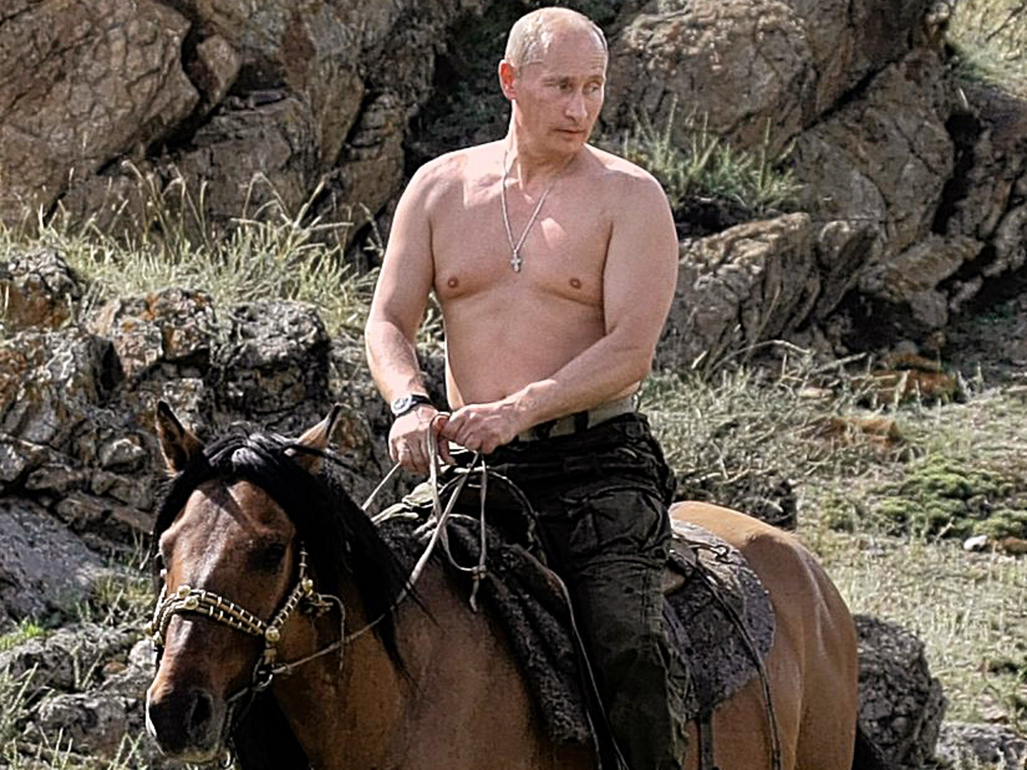 vladimir putin riding a bear action figure