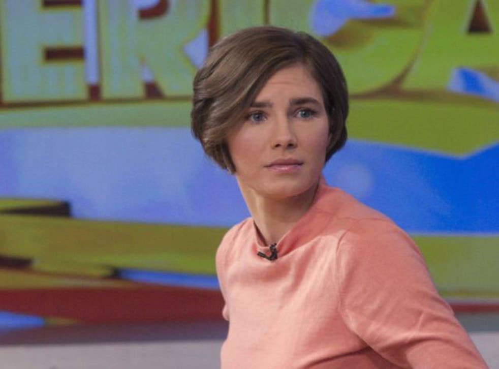 Amanda Knox during an emotional interview after an Italian court found her and Raffaele Sollecito guilty
