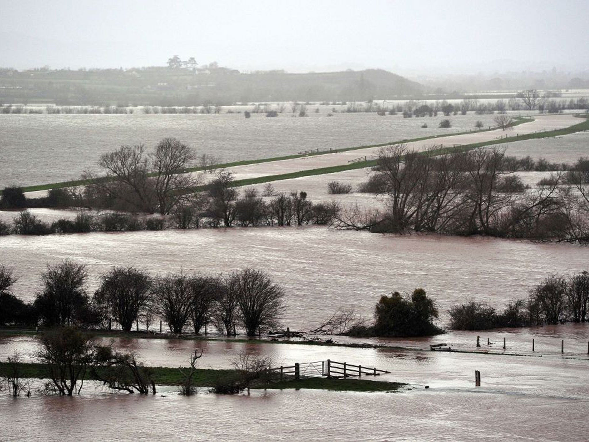 Rising waters: Inundated fields in the South-west