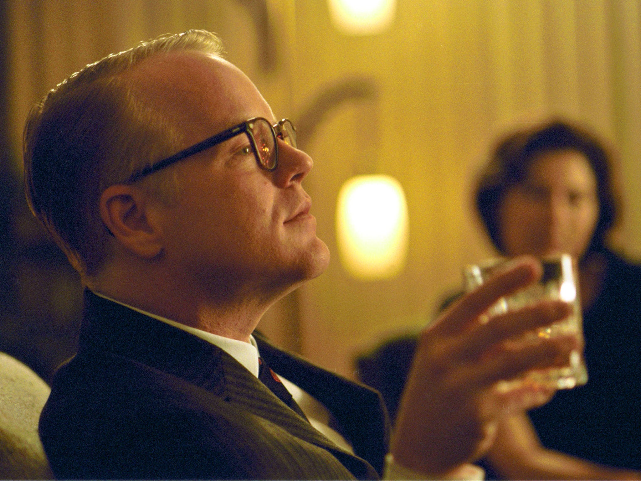 Philip Seymour Hoffman portrays writer Truman Capote in a scene from the film, 'Capote'