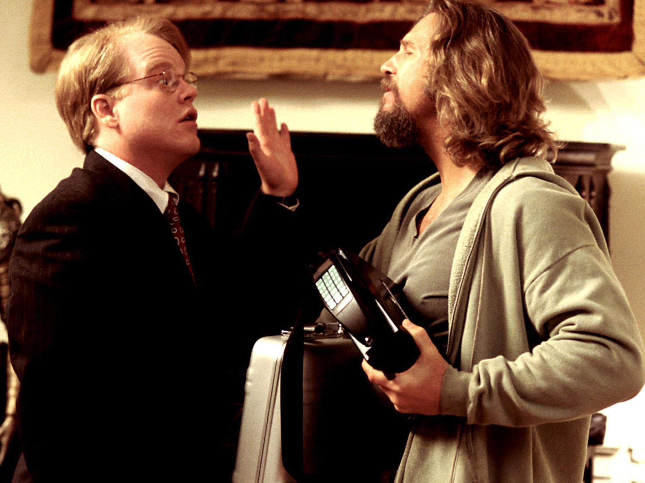 Philip Seymour Hoffman and Jeff Bridges in 'The Big Lebowski', 1998