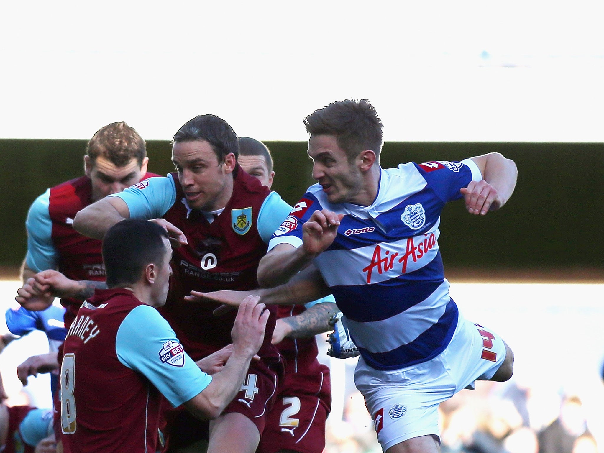 Kevin Doyle scores on his QPR debut in the 3-3 draw with Burnley