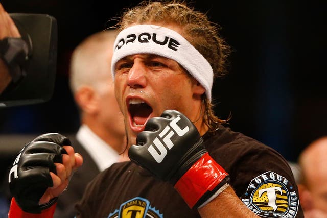 Urijah Faber filled in for recently re-injured Dominic Cruz to go up against Brazilian Renan Barao