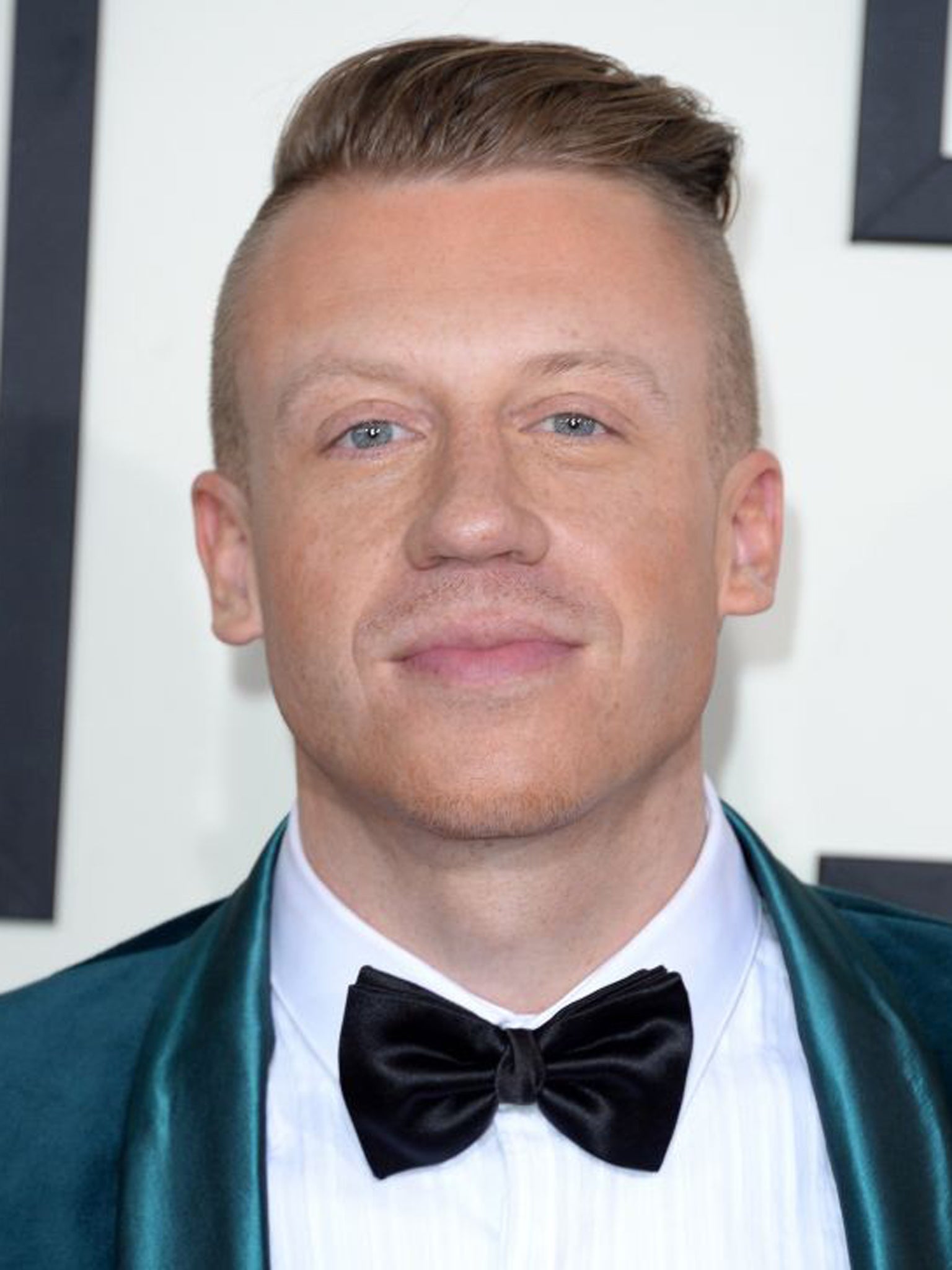 The little black dicky-bow tie and of rapper Macklemore at the Grammys