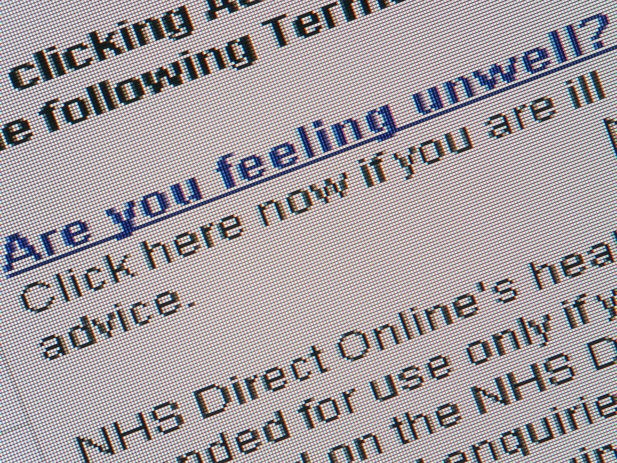 Patients accessing the site were sent adverts and malware