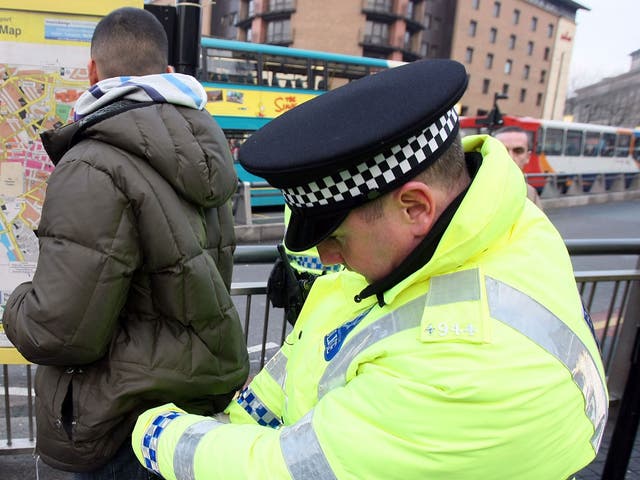 <p>The figures include handcuffing, which is counted as a use of force by British police</p>
