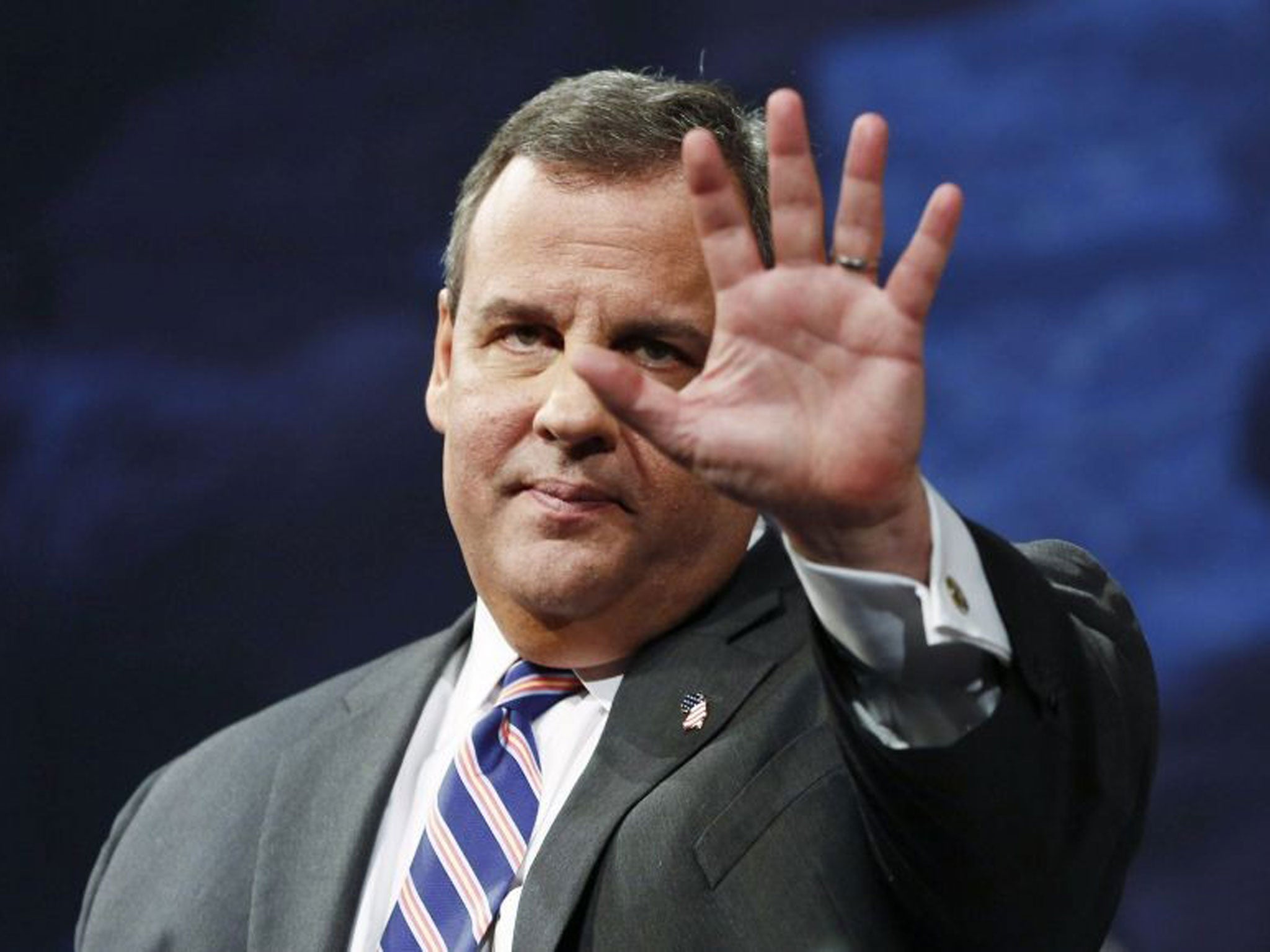 New Jersey Gov. Chris Christie delivers his inaugural address after being sworn in for his second term last month