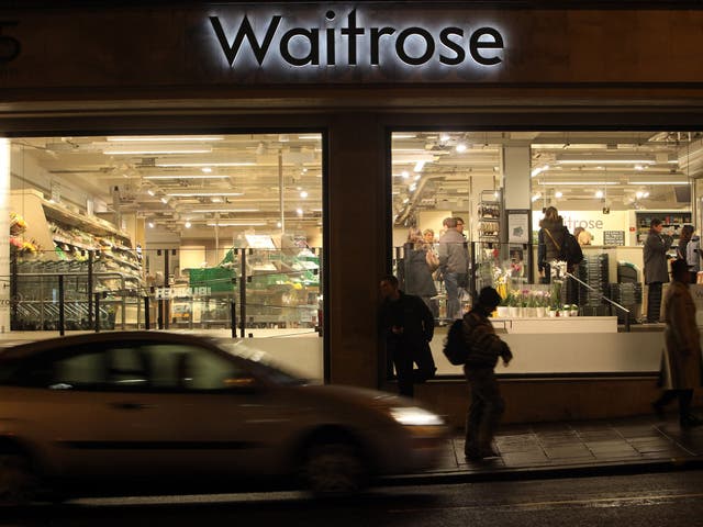The extent of the challenge to the Big Four grocers was laid bare yesterday when Waitrose unwrapped a 7 per cent rise in sales over the five weeks to last Saturday, to £728m