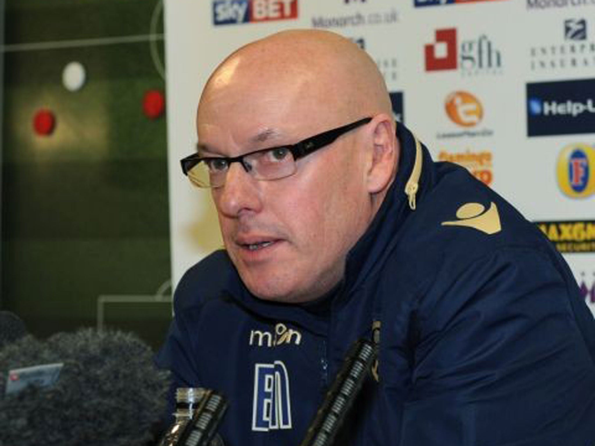 Brian McDermott took training at Leeds yesterday after being told of his sacking on Friday night