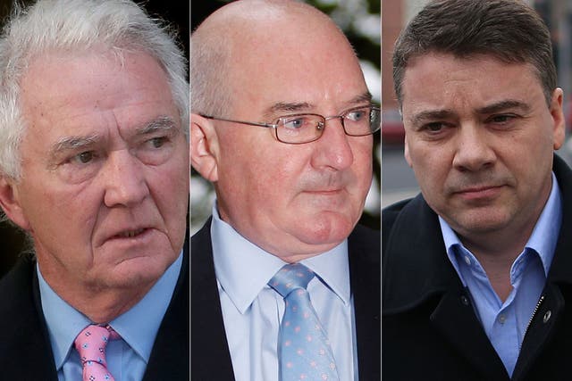 Facing trial: The accused are former chairman and CEO Sean FitzPatrick, the ex-finance director Willie
McAteer and former chief financial officer Pat Whelan