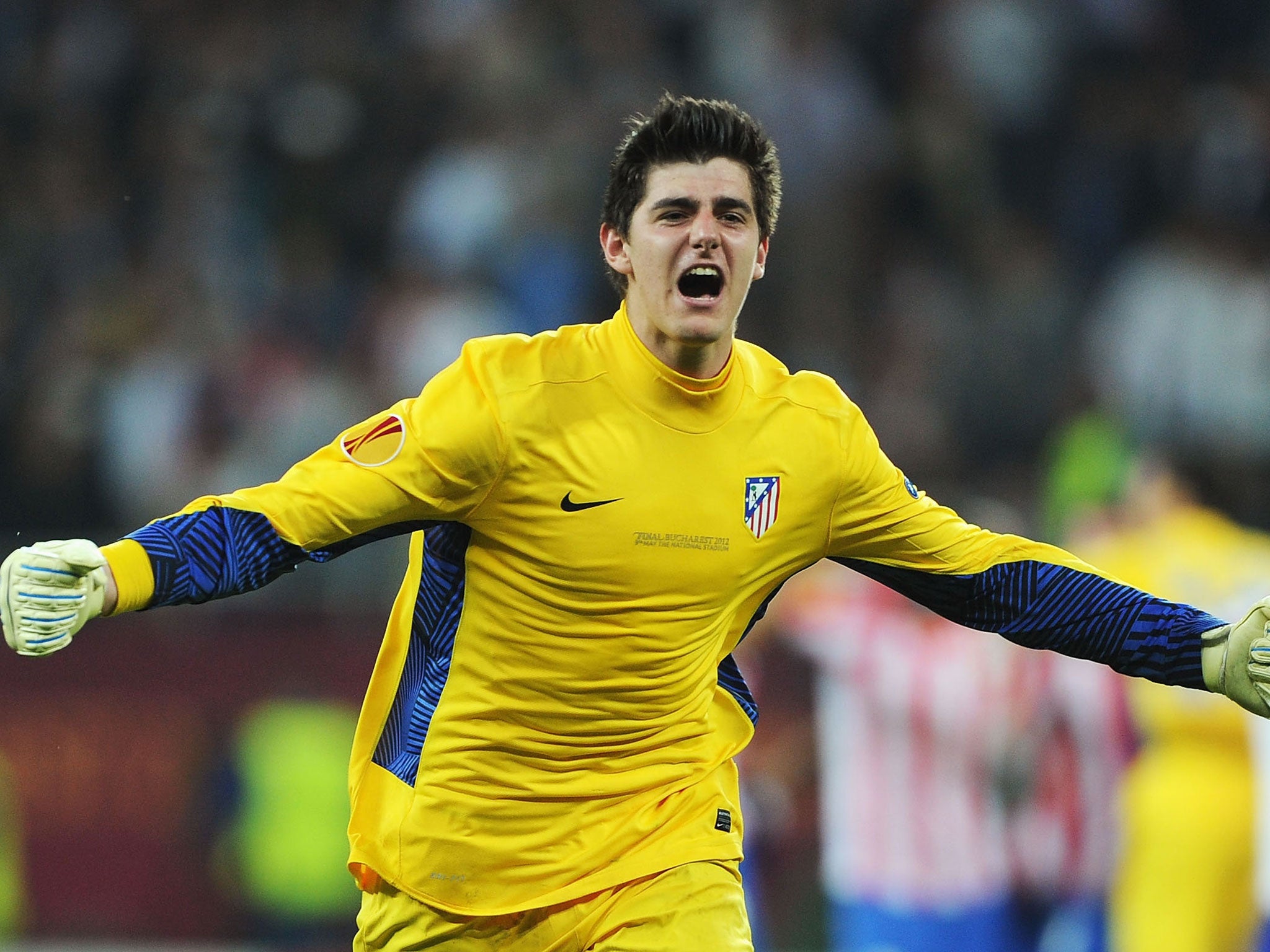 Thibault Courtois will not be joining Barcelona at the end of the season, claims his father