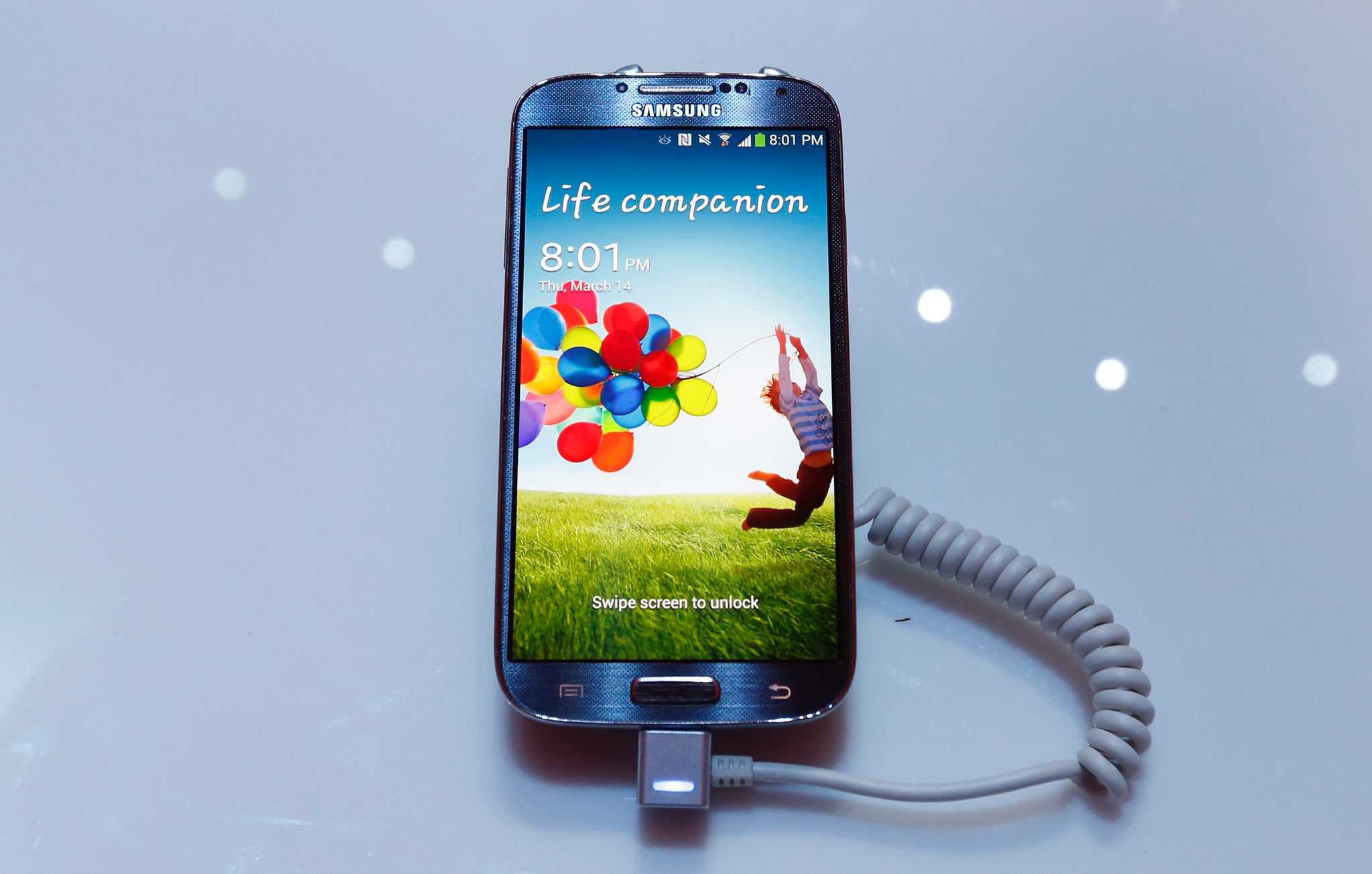 The Galaxy S4 smartphone (pictured) has sold more than 40 million units.