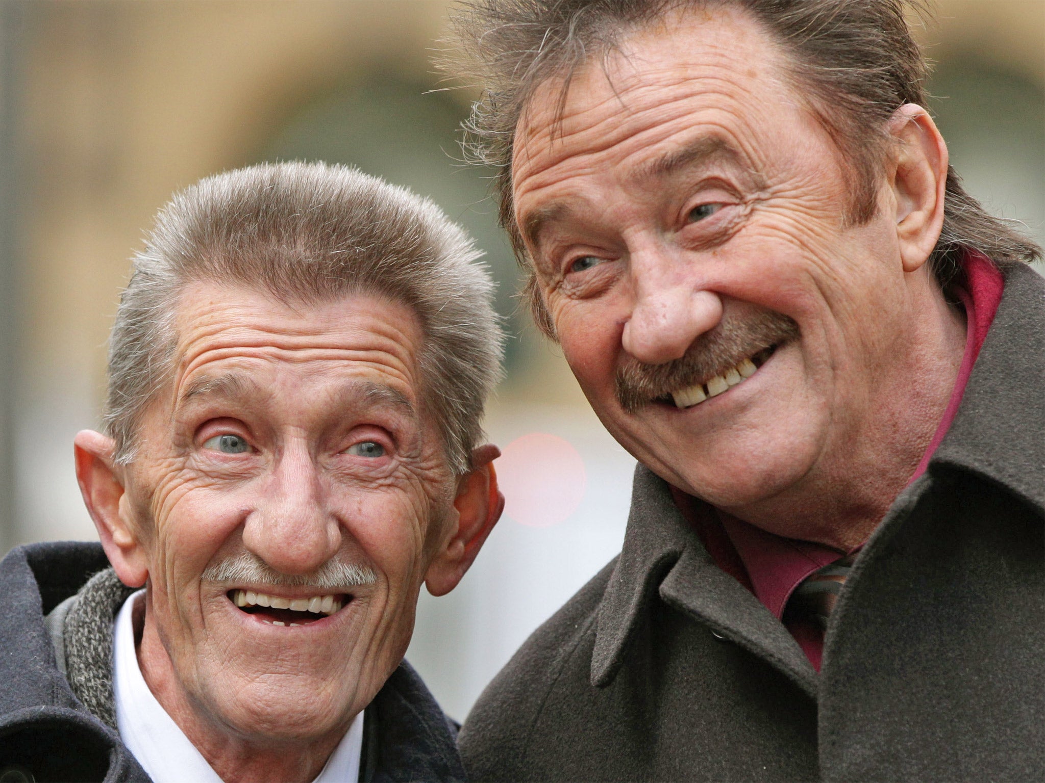 The Chuckle brothers outside Southwark Crown Court earlier this week