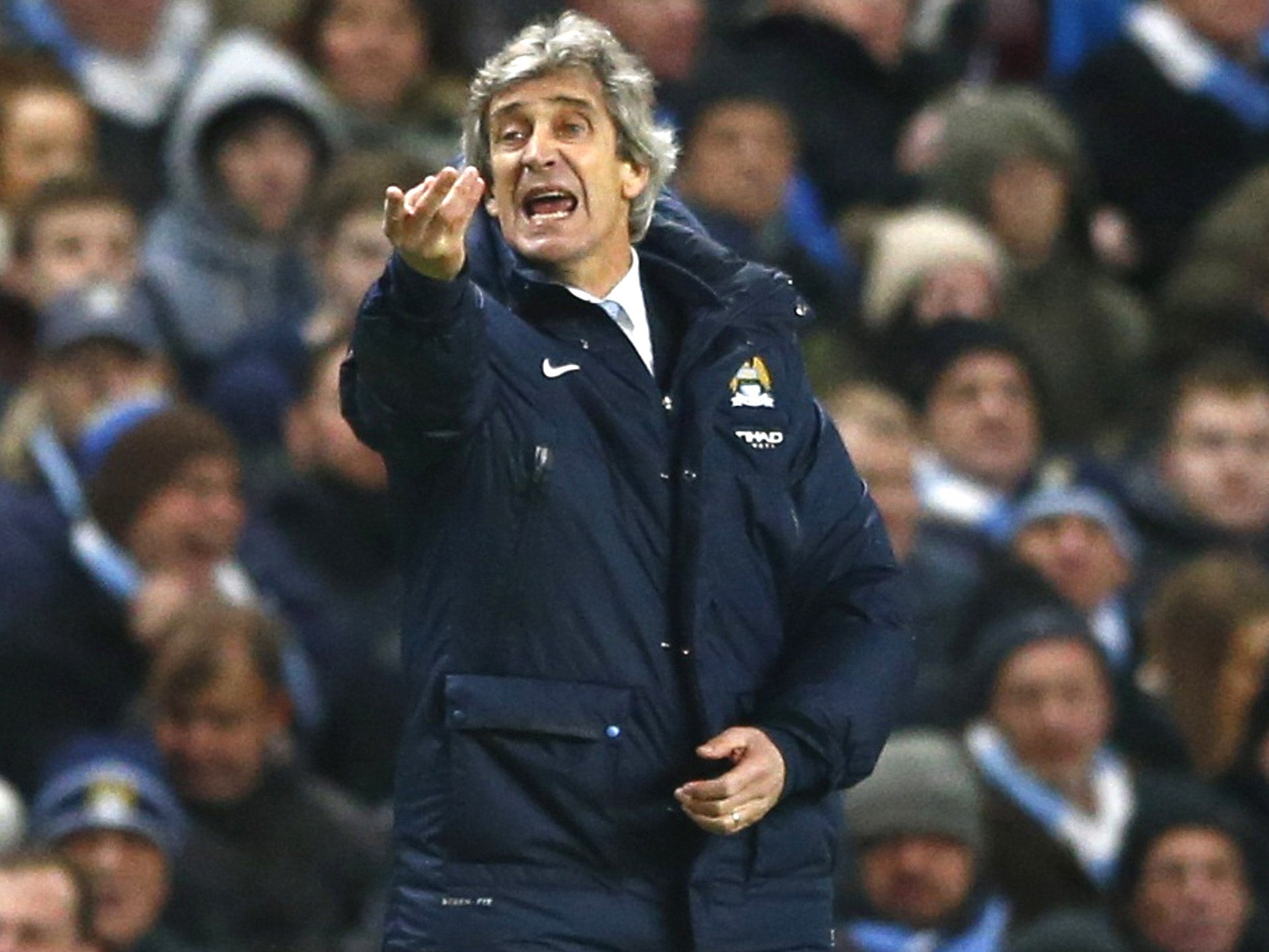 Manuel Pellegrini wants his team to play with a free spirit