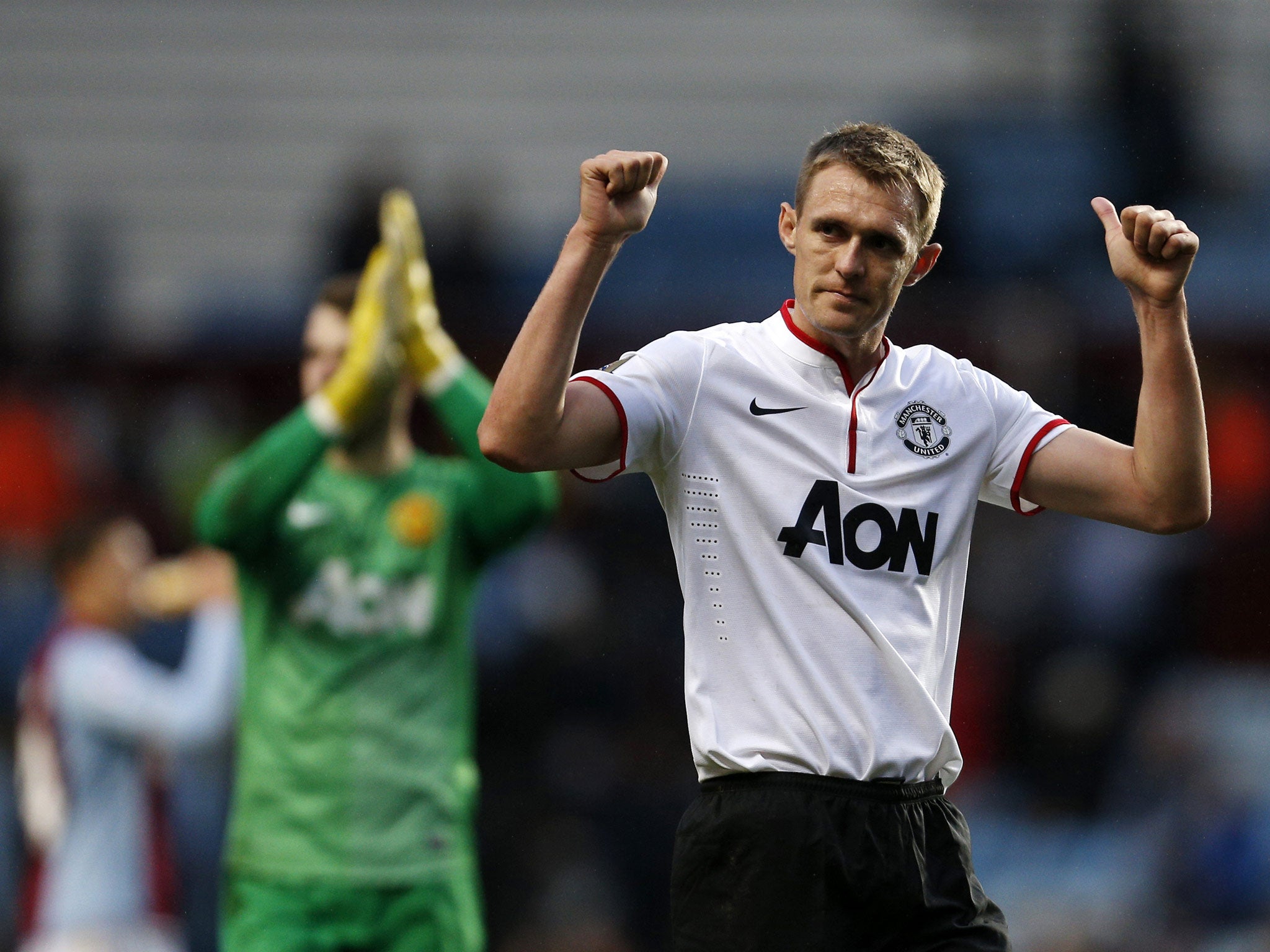 Darren Fletcher pictured since returning to action for United