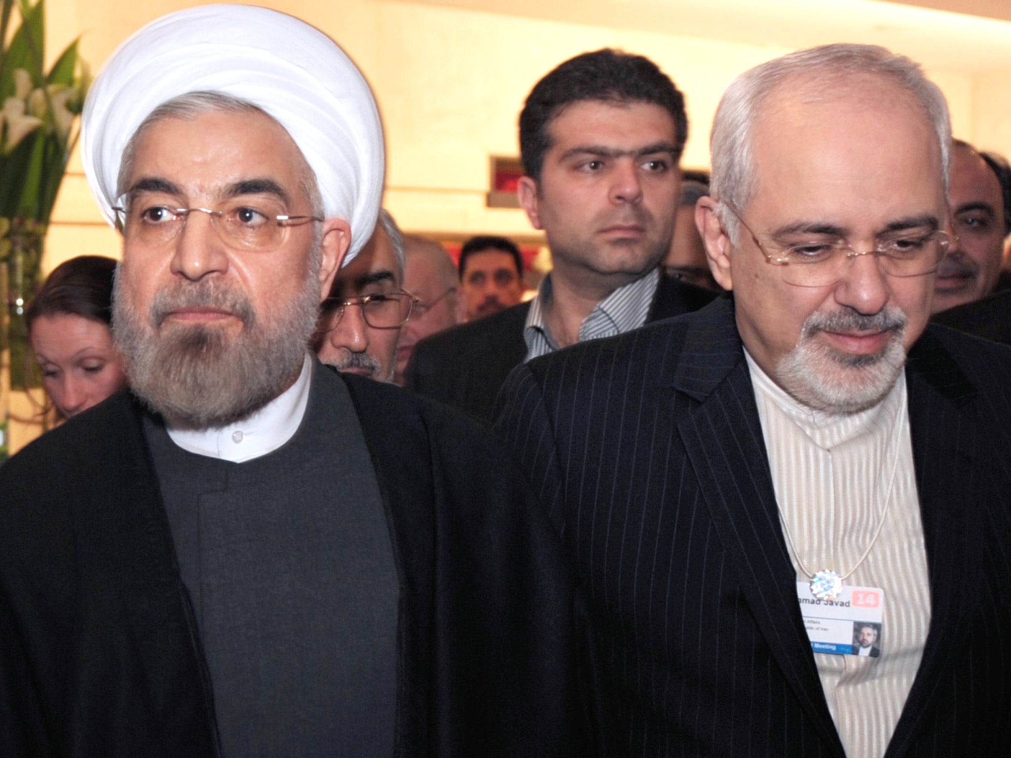 Iran’s President, Hassan Rouhani, and Foreign Minister, Mohammad Javad Zarif