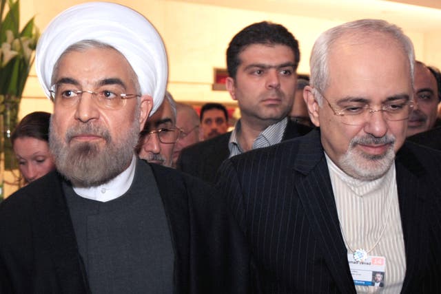 Iran’s President, Hassan Rouhani, and Foreign Minister, Mohammad Javad Zarif