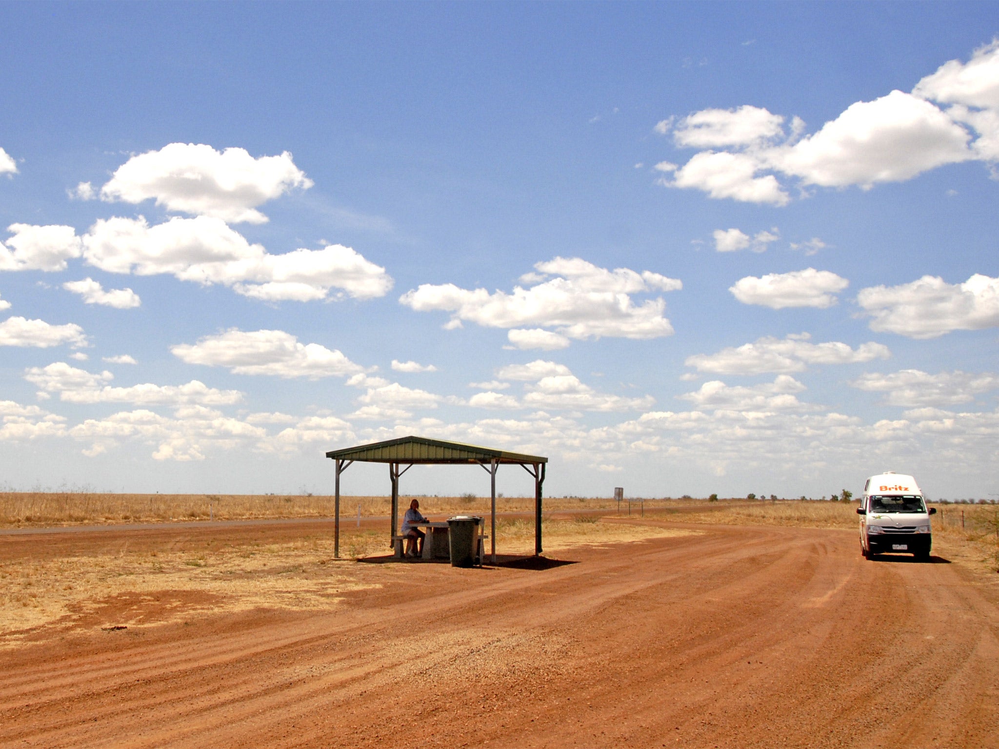 The parched flatlands near Cloncurry in Queensland
