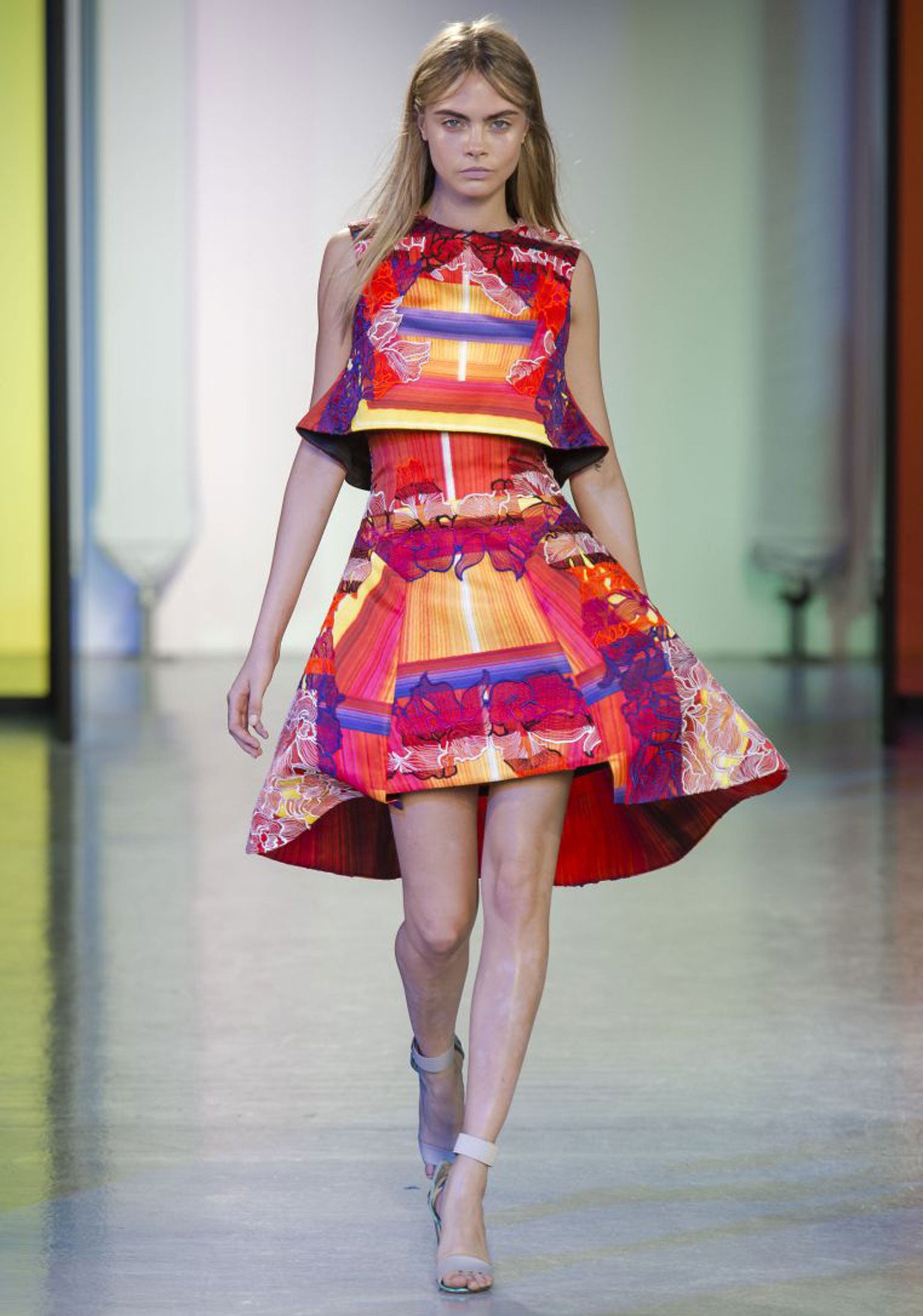 Local colour: A look from the spring/summer 2014 Peter Pilotto show at London Fashion Week