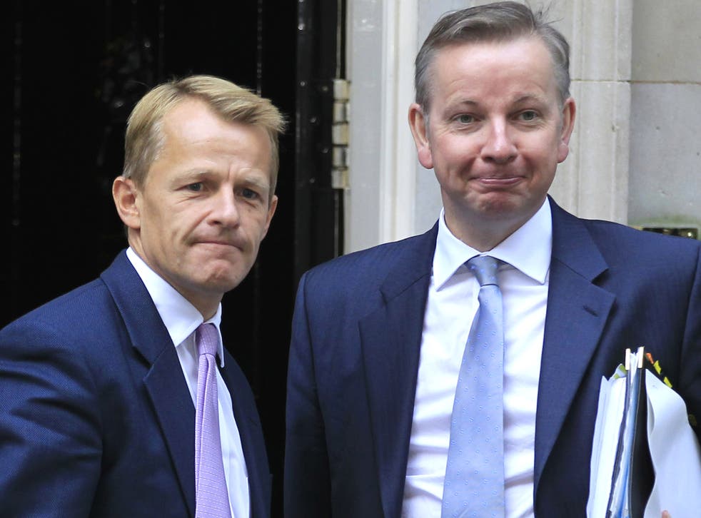 Education Secretary Michael Gove and Liberal Democrat minister of state in the Department of Education David Laws, in 2012