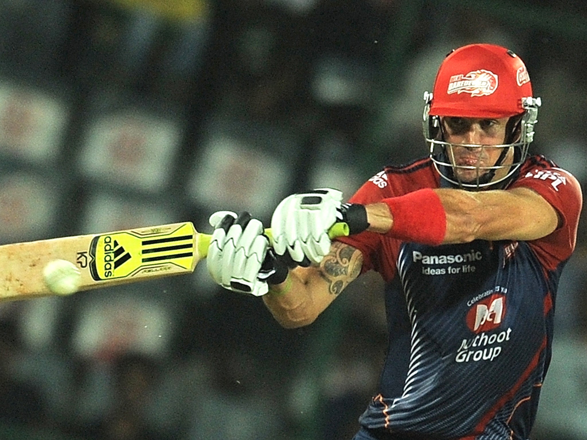 Pietersen in action for the Delhi Daredevils in 2012