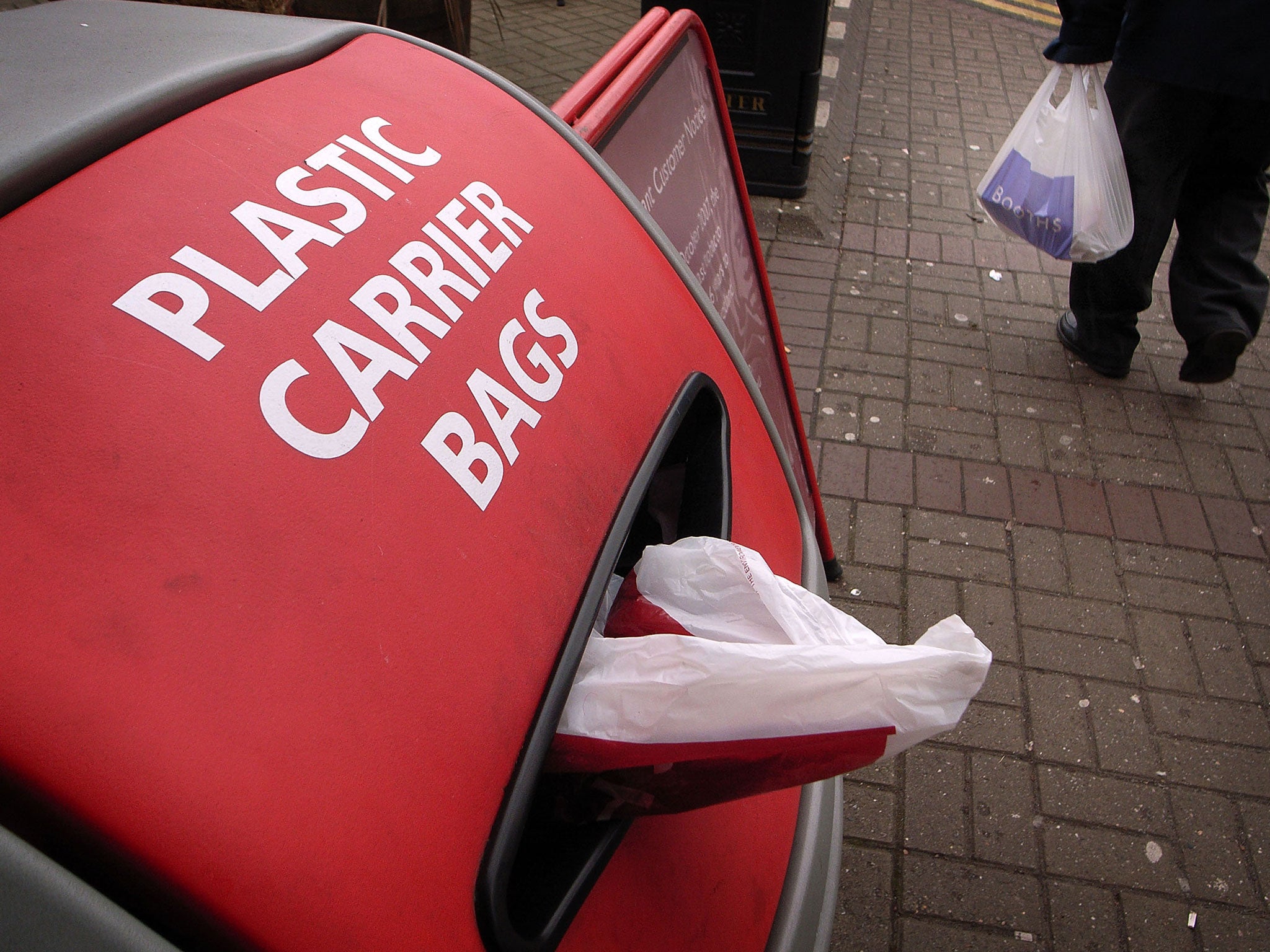 Nick Clegg said the levy on single-use bags would come into effect after the 2015 general elections and money raised by the scheme would go to charity