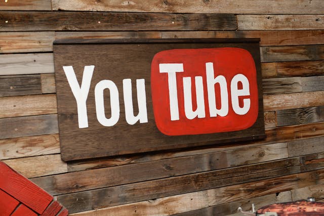 The YouTube logo is seen as the "Dear White People" reception in 2014 Park City.