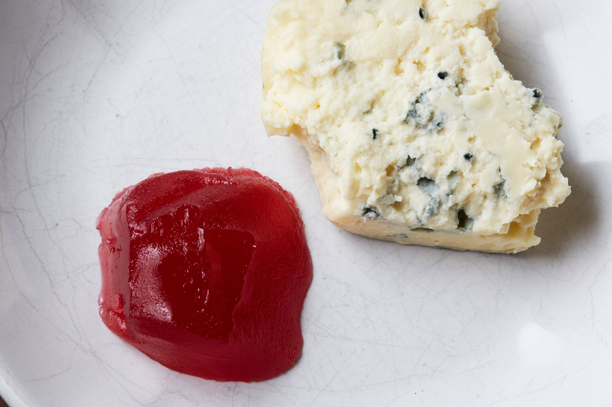 Rhubarb jelly is the perfect match for Stilton