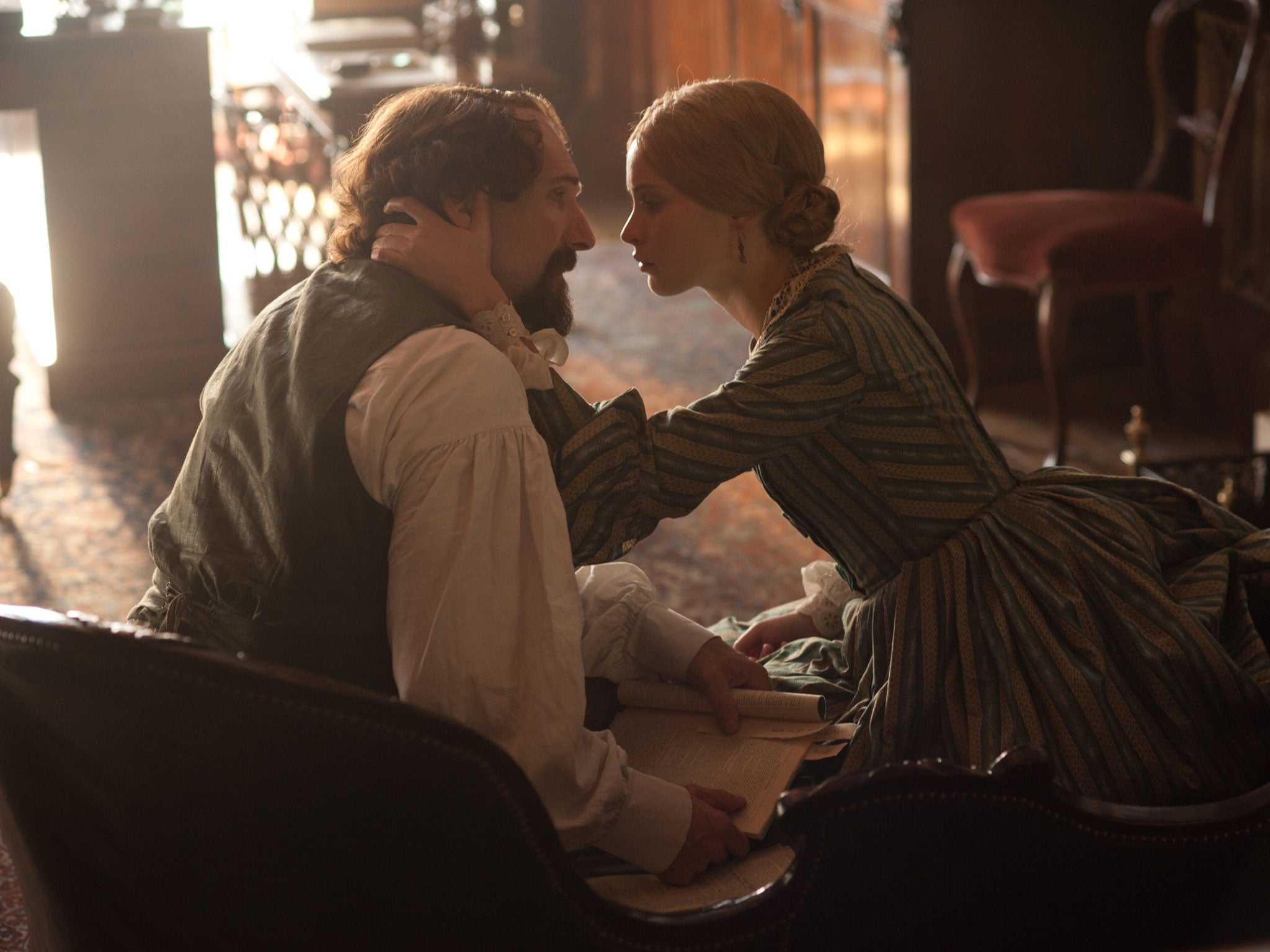 Whoa, Nelly: Ralph Fiennes and Felicity Jones in ‘The Invisible Woman’