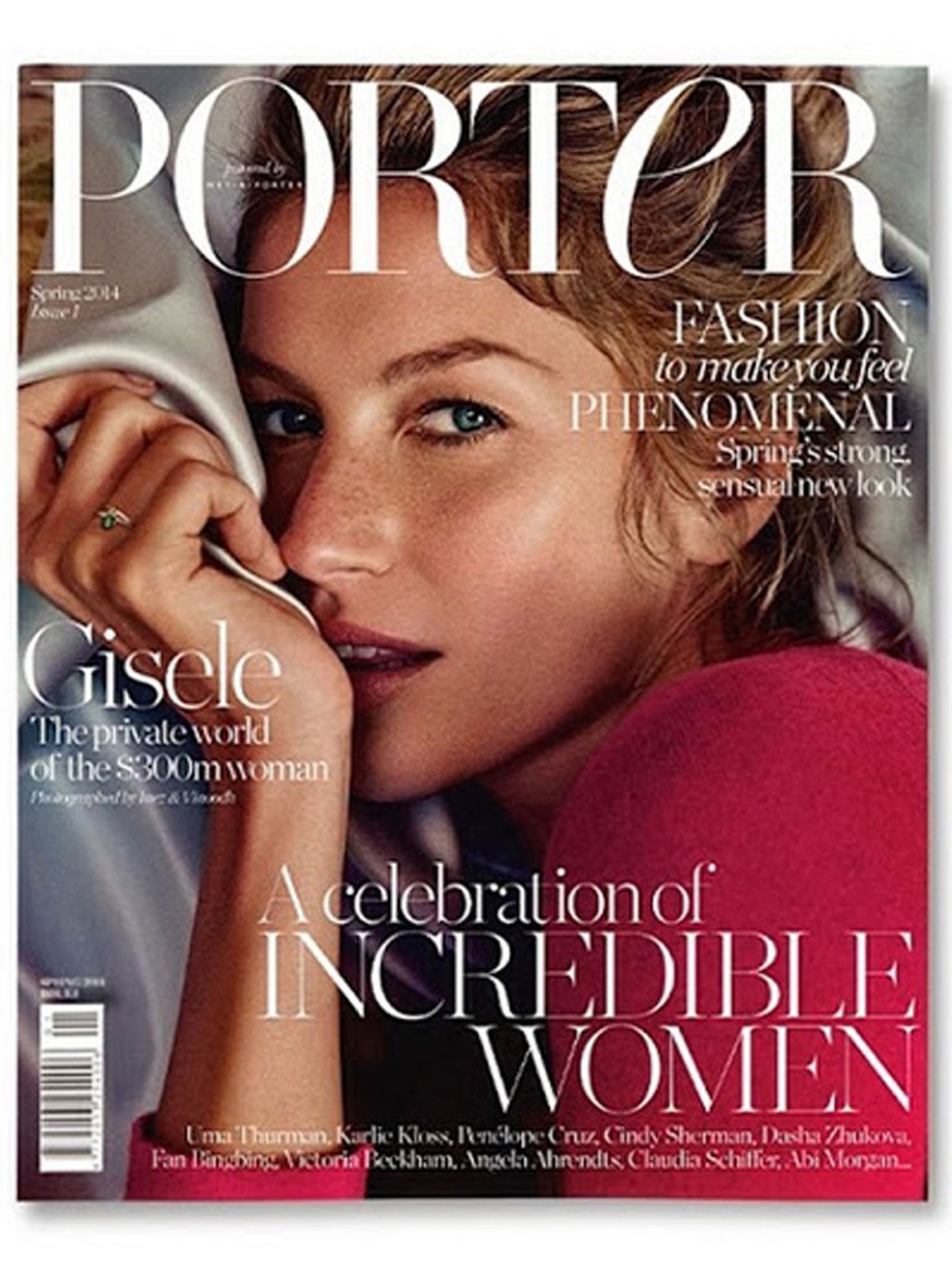 The first edition of the new magazine 'Porter'