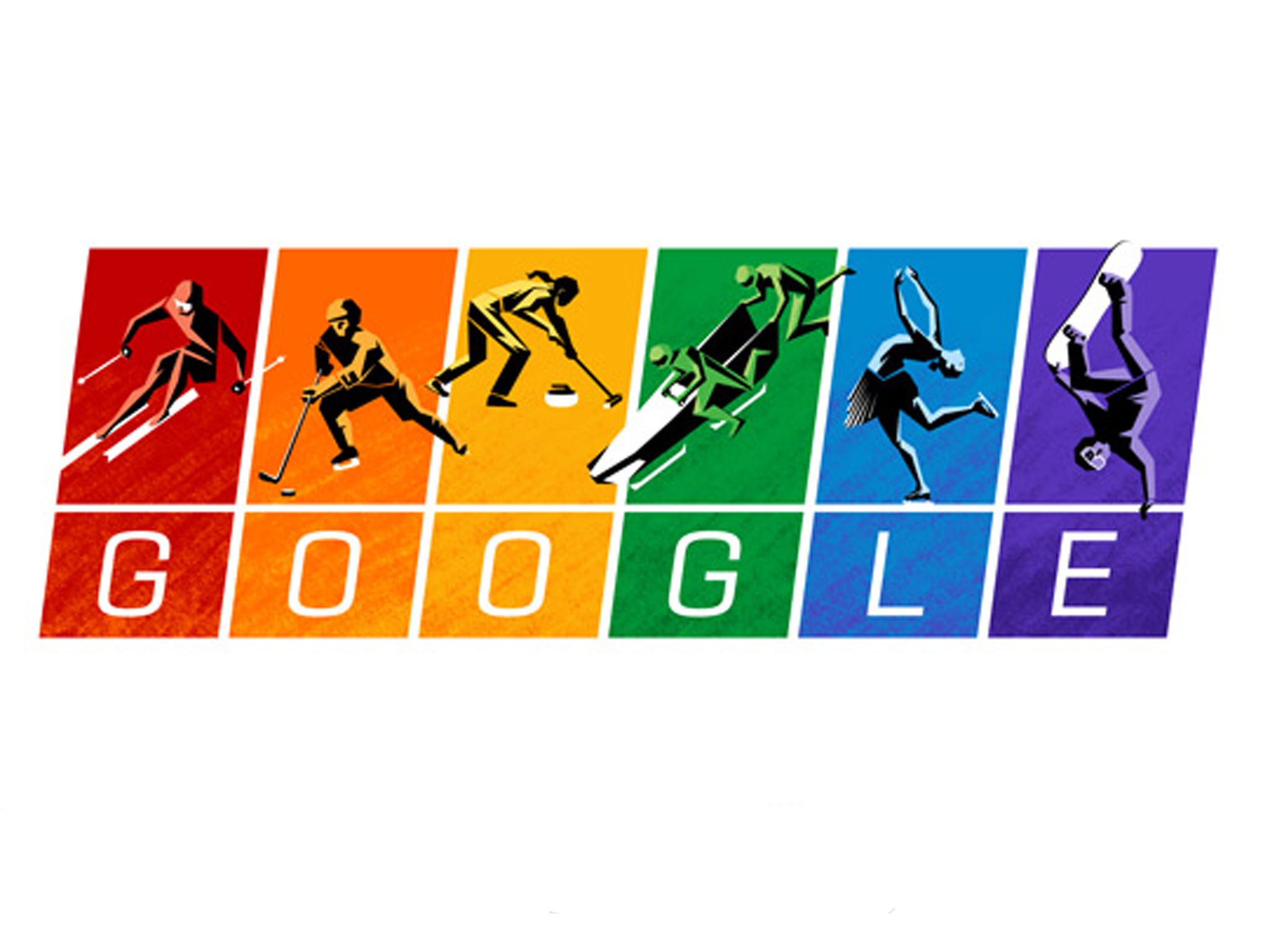 Today's Google Doodle marks the start of the 2014 Sochi Winter Olympics
