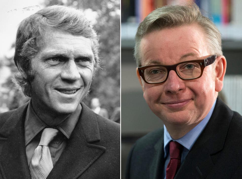 Education Secretary Michael Gove (right) has compared himself to actor Steve McQueen