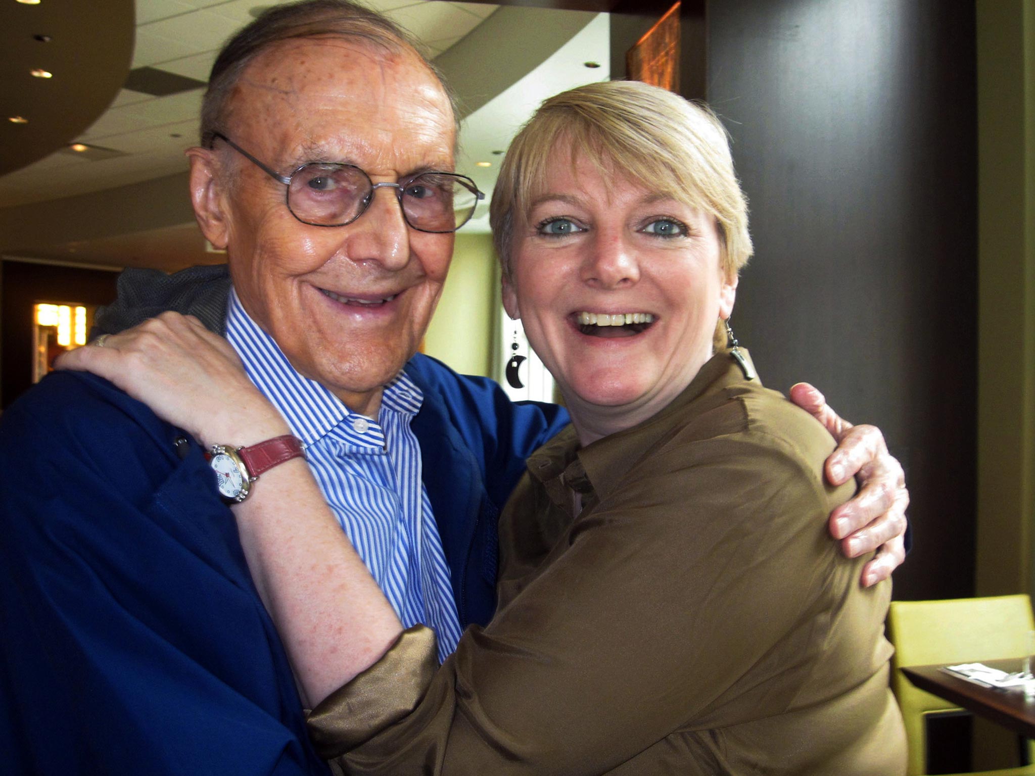Richard Bull in 2011 with Alison Arngrim, his daughter Nellie in ‘Little House’