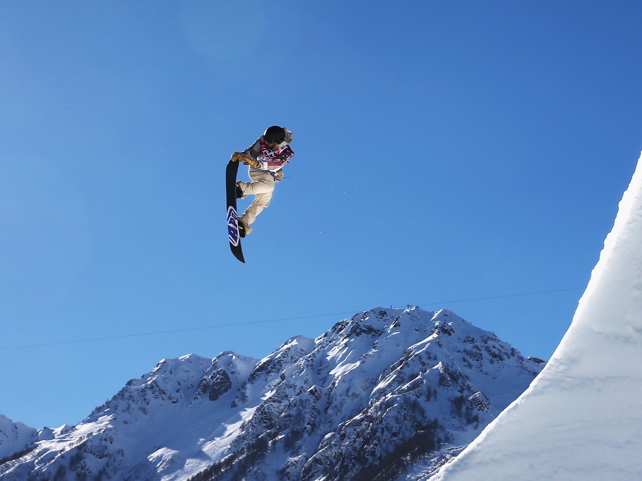 Sage Kotsenburg of the USA took gold in the snowboard slopestyle