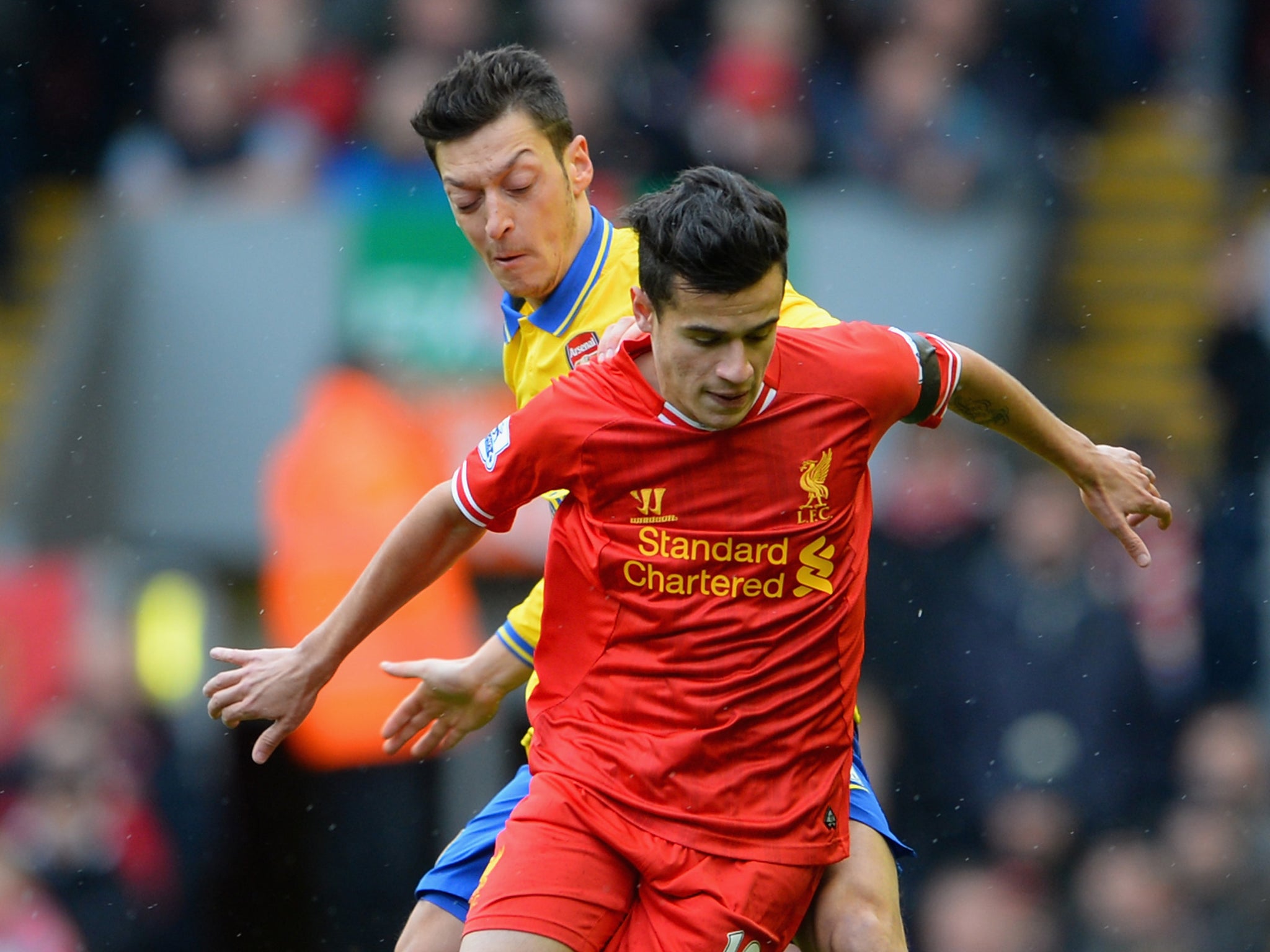 PHILIPPE COUTINHO: Showed good movement, trickery and passing and was unlucky not to get a goal - 8.