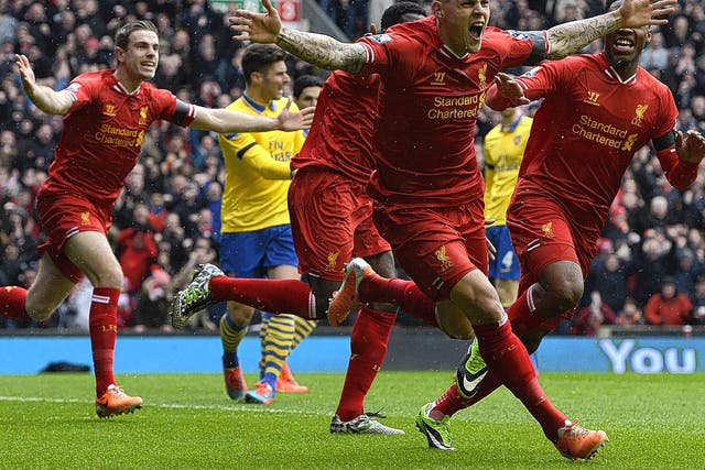 Martin Skrtel gets Liverpool off and running with a goal after just 53 seconds