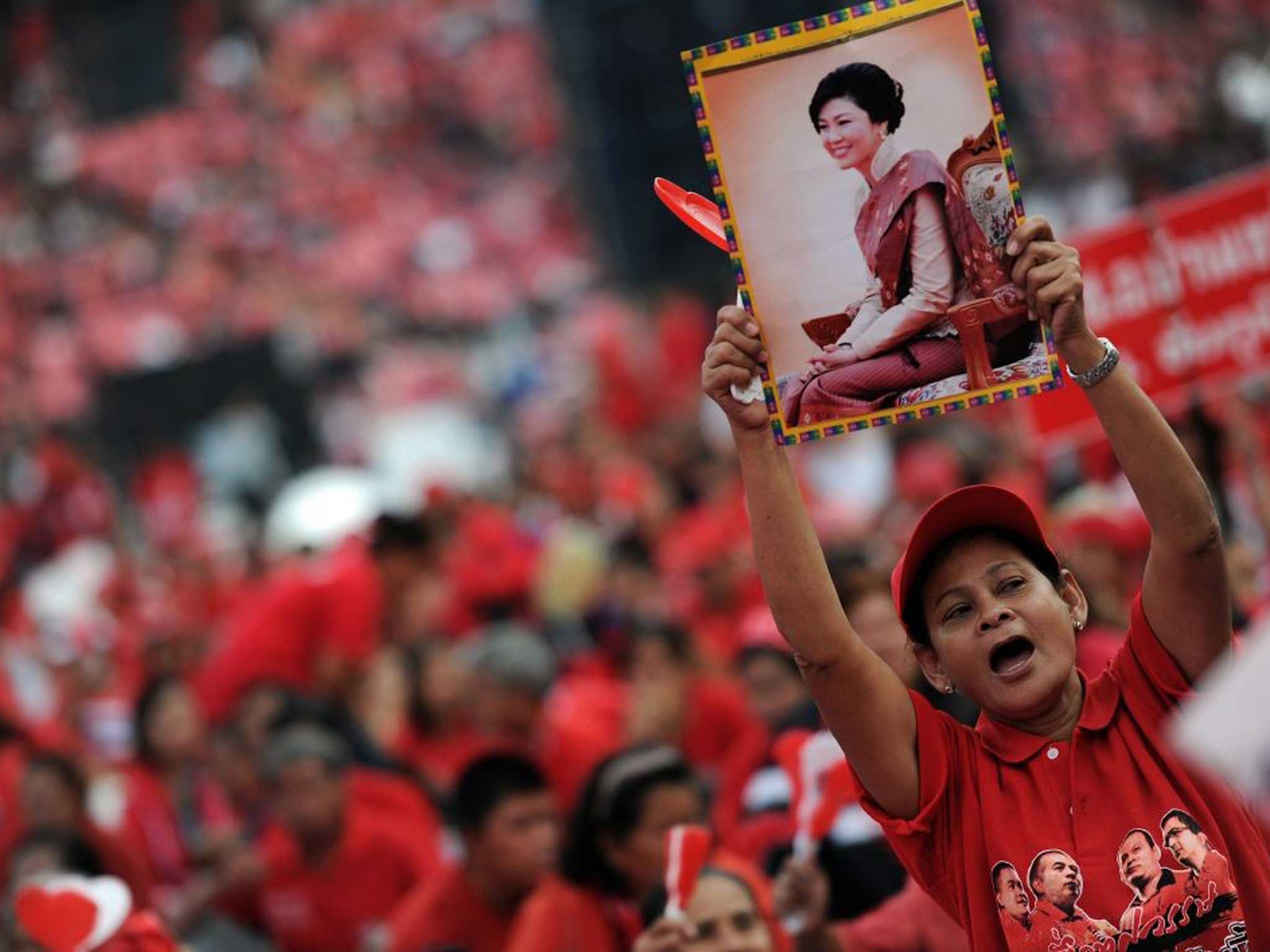 Red Shirt supporters