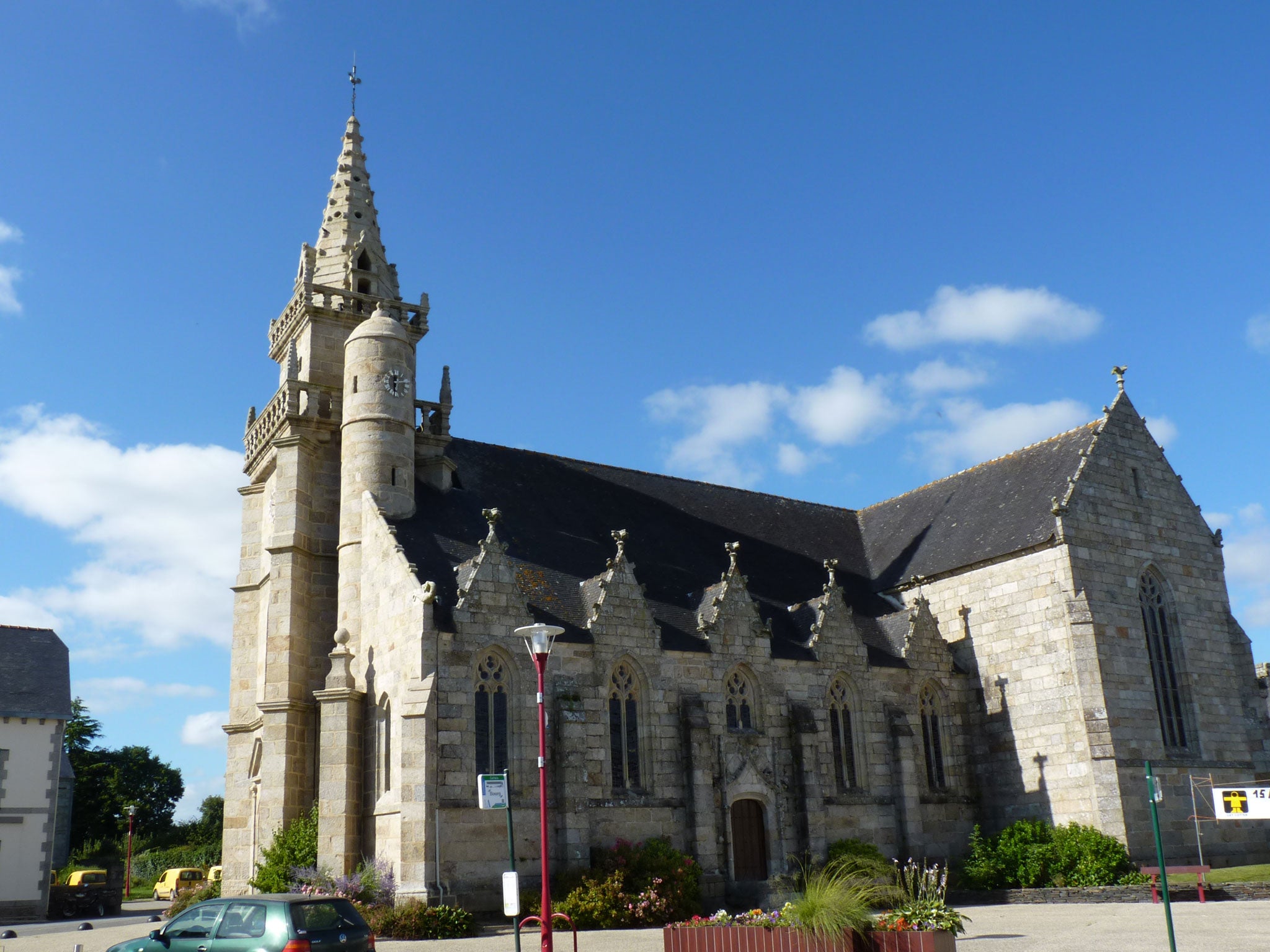 The Church of Saint-Pierre in the Brittany town of Mael-Carhaix, where a woman has been discovered to be living with the corpse of her long-dead mother
