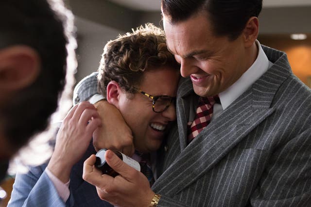 Leonardo DiCaprio in a scene from ‘The Wolf of Wall Street’