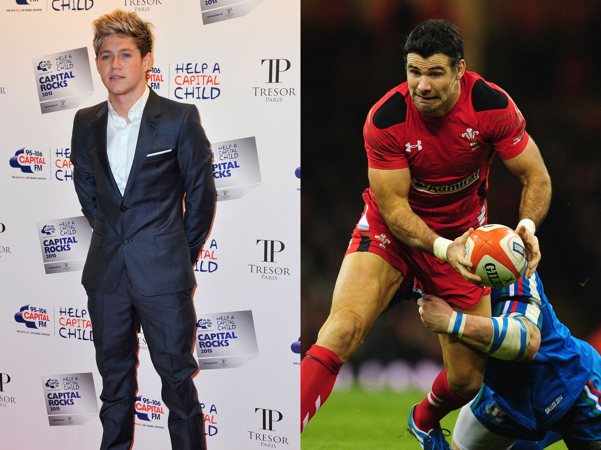 Niall Horan and Mike Phillips