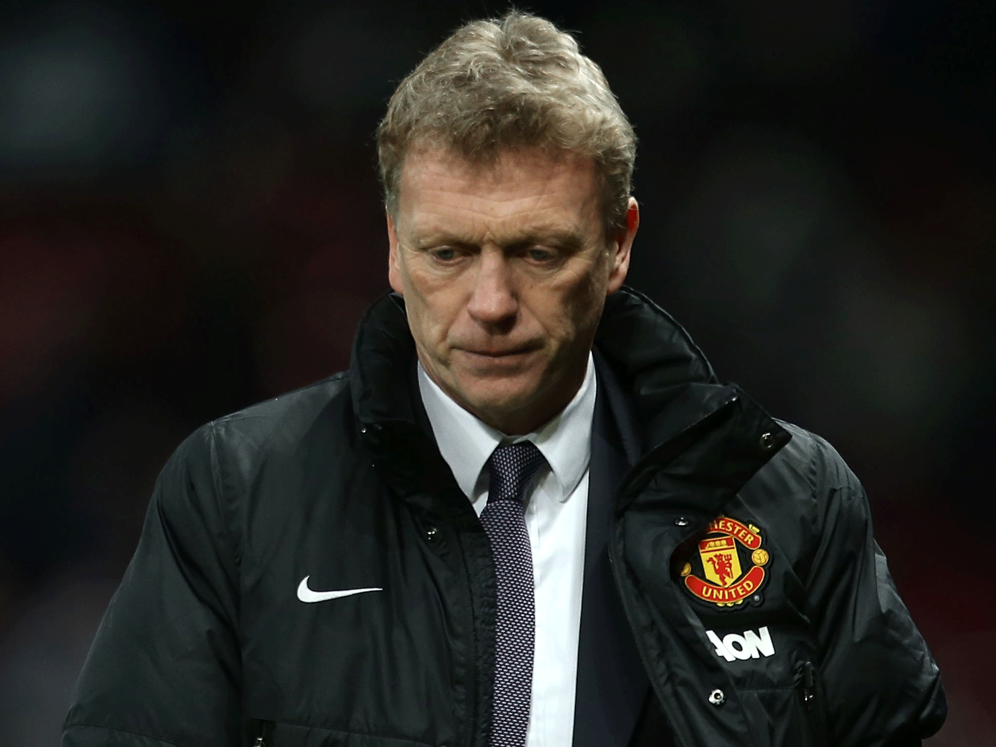 A downbeat David Moyes after the draw