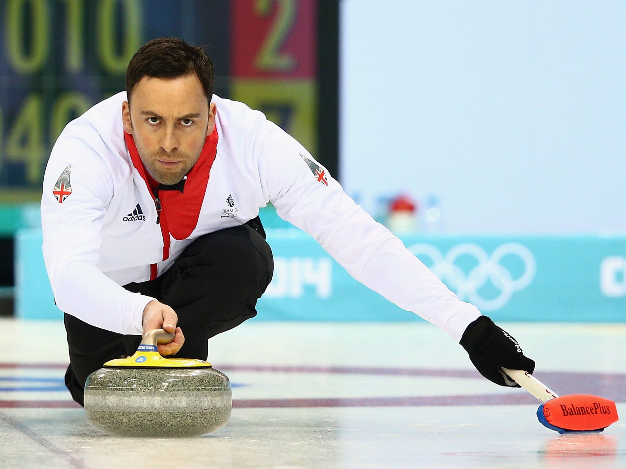 Team GB men's curling captain David Merdoch had a perfect record in his side's 7-4 victory over Russia